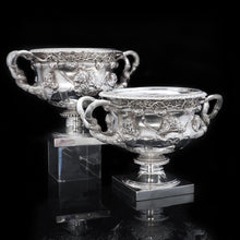 Load image into Gallery viewer, A Pair of Magnificent Solid Silver Warwick Vases - Artisan Antiques