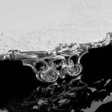 Load image into Gallery viewer, An Exceptional Large Solid Sterling Silver Victorian Salver/Tray/Platter 47cm (2.9kg) with Cast Border - Hunt & Roskell (Late Storr Mortimer & Hunt)