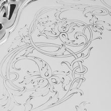 Load image into Gallery viewer, An Exceptional Large Solid Sterling Silver Victorian Salver/Tray/Platter 47cm (2.9kg) with Cast Border - Hunt & Roskell (Late Storr Mortimer & Hunt)
