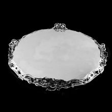 Load image into Gallery viewer, An Exceptional Large Solid Sterling Silver Victorian Salver/Tray/Platter 47cm (2.9kg) with Cast Border - Hunt & Roskell (Late Storr Mortimer & Hunt)