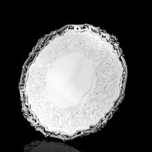 Load image into Gallery viewer, An Exceptional Large Solid Sterling Silver Victorian Salver/Tray/Platter 47cm (2.9kg) with Cast Border - Hunt & Roskell (Late Storr Mortimer & Hunt)