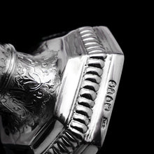 Load image into Gallery viewer, A Unique Antique Pair of Solid Silver Salt Cellars, Pedestal Design - Daniel & John Wellby 1886 - Artisan Antiques