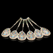 Load image into Gallery viewer, Antique Russian Silver Cloisonne Enamel Spoons | Set of 6 | c.1900 - Artisan Antiques