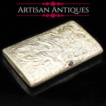 Load image into Gallery viewer, Antique Imperial Russian Silver Gilt Samorodok Snuff Box/Cigarette Case - Aleksandr Karpov c.1900 - Artisan Antiques