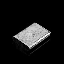 Load image into Gallery viewer, Antique Victorian English Solid Silver Vesta Case with Aesthetic Style Engravings - Sampson Mordan & Co 1889
