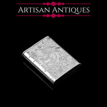 Load image into Gallery viewer, Antique Victorian English Solid Silver Vesta Case with Aesthetic Style Engravings - Sampson Mordan & Co 1889