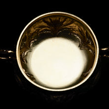 Load image into Gallery viewer, A Spectacular Pair of Solid Silver Gilt Bowls/Porringers - Carrington & Co 1909 - Artisan Antiques