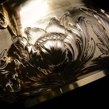 Load image into Gallery viewer, A Spectacular Pair of Solid Silver Gilt Bowls/Porringers - Carrington & Co 1909 - Artisan Antiques