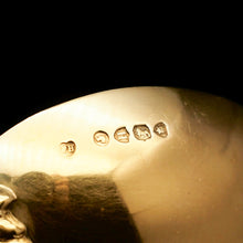 Load image into Gallery viewer, A Victorian Pair of Solid Silver Gilt Spoons with Fine Engravings - Francis Higgins 1883 - Artisan Antiques