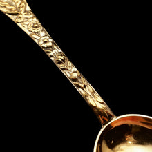 Load image into Gallery viewer, An Antique Set of 4 Solid Silver Gilt Spoons with Highly Embossed Design - Henry William Curry 1871 - Artisan Antiques