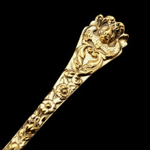 Load image into Gallery viewer, An Antique Set of 4 Solid Silver Gilt Spoons with Highly Embossed Design - Henry William Curry 1871 - Artisan Antiques