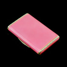 Load image into Gallery viewer, RESERVED An English Solid Silver Pink Enamel Snuff/Pill Box - P.H.Vogel & Co London 1926