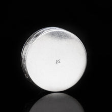 Load image into Gallery viewer, Solid Silver German Pill Box with Embossed Cherub Lid - 19th Century - Artisan Antiques