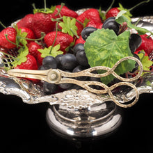 Load image into Gallery viewer, A Victorian Solid Silver Gilt Pair of Grape Scissors - John Gilbert 1864 - Artisan Antiques