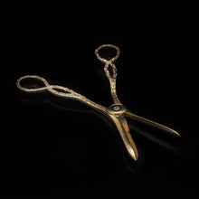 Load image into Gallery viewer, A Victorian Solid Silver Gilt Pair of Grape Scissors - John Gilbert 1864 - Artisan Antiques