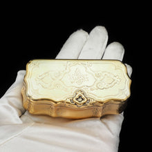 Load image into Gallery viewer, Fully Silver Gilt Table Snuff Box - Austrian 19th Century - Artisan Antiques