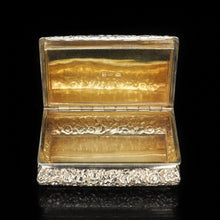 Load image into Gallery viewer, A Georgian Solid Silver Table Snuff Box - Thomas Spicer 1825 - Artisan Antiques