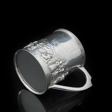 Load image into Gallery viewer, A Wonderful Figural Scenic Solid Silver Mug - Nathan & Hayes 1904 - Artisan Antiques
