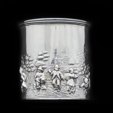 Load image into Gallery viewer, A Wonderful Figural Scenic Solid Silver Mug - Nathan & Hayes 1904 - Artisan Antiques