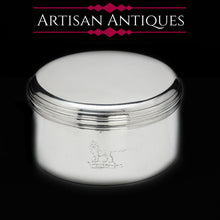 Load image into Gallery viewer, A Heavy Solid Silver Georgian Circular Box - John Hutson 1785 - Artisan Antiques