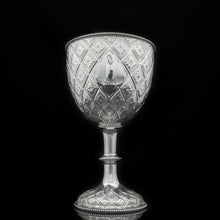 Load image into Gallery viewer, A Large Victorian Solid Silver Wine Goblet/Cup/Trophy with Abercorn Motif - Richard Sibley 1869 - Artisan Antiques