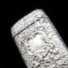 Load image into Gallery viewer, A Magnificent Solid Silver Hunting Scene Cheroot/Cigar Case - Yapp & Woodward 1854 - Artisan Antiques