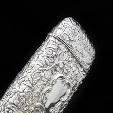 Load image into Gallery viewer, A Magnificent Solid Silver Hunting Scene Cheroot/Cigar Case - Yapp & Woodward 1854 - Artisan Antiques