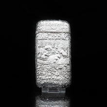 Load image into Gallery viewer, A Magnificent Solid Silver Hunting Scene Cheroot/Cigar Case - Yapp & Woodward 1854 - Artisan Antiques