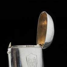 Load image into Gallery viewer, A Unique Victorian Solid Silver Cigarette Case - Hilliard & Thomason 1880 - Artisan Antiques