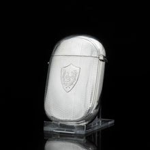 Load image into Gallery viewer, A Unique Victorian Solid Silver Cigarette Case - Hilliard & Thomason 1880 - Artisan Antiques