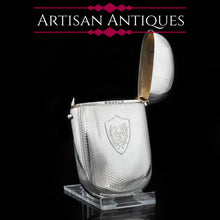 Load image into Gallery viewer, A Unique Victorian Solid Silver Cigarette Case - Hilliard & Thomason 1880 - Artisan Antiques