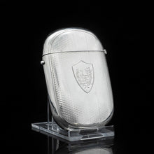 Load image into Gallery viewer, A Unique Victorian Solid Silver Cigarette Case - Hilliard & Thomason 1880 - Artisan Antiques