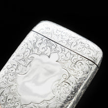 Load image into Gallery viewer, A Victorian Solid Silver Cigarette Case with Rare Opening - William Hair Haseler 1898 - Artisan Antiques