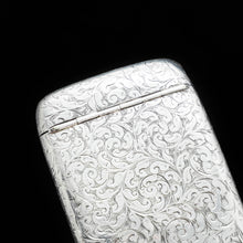 Load image into Gallery viewer, A Victorian Solid Silver Cigarette Case with Rare Opening - William Hair Haseler 1898 - Artisan Antiques