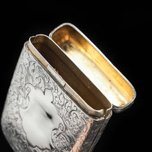 Load image into Gallery viewer, A Victorian Solid Silver Cigarette Case with Rare Opening - William Hair Haseler 1898 - Artisan Antiques