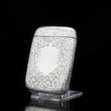 Load image into Gallery viewer, A Victorian Solid Silver Cigarette Case with Rare Opening - William Hair Haseler 1898 - Artisan Antiques