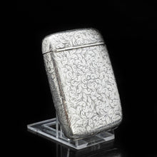 Load image into Gallery viewer, A Victorian Solid Silver Cigarette Case with Rare Opening - William Hair Haseler 1898 - Artisan Antiques