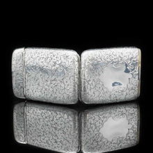 Load image into Gallery viewer, A Victorian Solid Silver Cigarette Case with Rare Opening - William Hair Haseler 1898 - Artisan Antiques