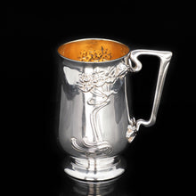 Load image into Gallery viewer, A Wonderful Art Nouveau Solid Silver Mug - Edwardian 1903 - Artisan Antiques