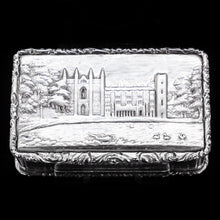 Load image into Gallery viewer, A Solid Silver "Castle Top" Snuff Box of Newstead Abbey - Taylor & Perry 1835 - Artisan Antiques