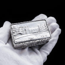 Load image into Gallery viewer, A Solid Silver "Castle Top" Snuff Box of Newstead Abbey - Taylor & Perry 1835 - Artisan Antiques