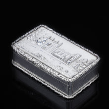 Load image into Gallery viewer, A Solid Silver "Castle Top" Snuff Box of Newstead Abbey - Taylor & Perry 1835 - Artisan Antiques