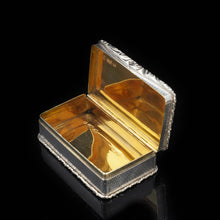 Load image into Gallery viewer, A Solid Silver "Castle Top" Snuff Box of Newstead Abbey - Taylor & Perry 1835 - Artisan Antiques