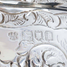 Load image into Gallery viewer, A Large Solid Silver Fruit/Punch Bowl with Chased Motifs - Barraclough & Sons 1904 - Artisan Antiques