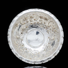 Load image into Gallery viewer, A Large Solid Silver Fruit/Punch Bowl with Chased Motifs - Barraclough & Sons 1904 - Artisan Antiques