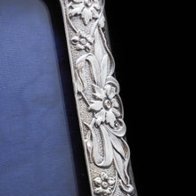 Load image into Gallery viewer, An Antique Solid Silver Photo Frame with Floral Motifs - Joseph Gloster 1902 - Artisan Antiques