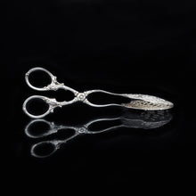 Load image into Gallery viewer, A Solid Silver Cake Server/Tong of Scalloped Form - 19th Century Germany - Artisan Antiques