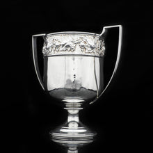 Load image into Gallery viewer, A Superb Antique Solid Silver Two-Handled Cup/Trophy with Grape Vines - Martin Hall & Co 1908 - Artisan Antiques