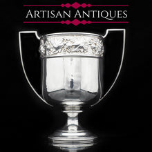 Load image into Gallery viewer, A Superb Antique Solid Silver Two-Handled Cup/Trophy with Grape Vines - Martin Hall & Co 1908 - Artisan Antiques