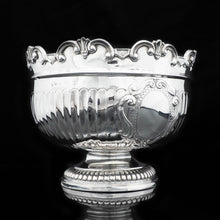 Load image into Gallery viewer, A Solid Silver Monteith Bowl in Queen Anne Style - Alexander Clark & Co 1924 - Artisan Antiques